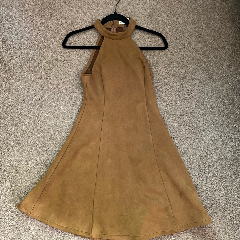 Suede dress